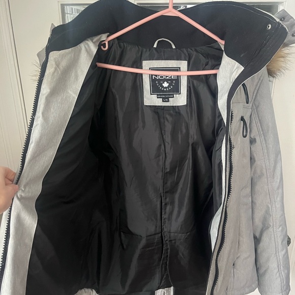 Noize Gray Winter Ski Jacket | Atheltic Outdoor | Size Large - Picture 3 of 5
